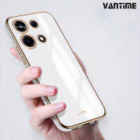 Vantime สำหรับ Infinix Note 30 VIP หรูหรา6D ชุบซิลิโคนอ่อนนุ่มสแควร์กรอบโทรศัพท์กรณีเงา B Ling กลับปลอก