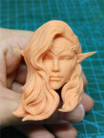 16 Scale Elf Beauty Head Sculpt สำหรับ12นิ้ว Action Figure ตุ๊กตา Unpainted Head Sculpt No.348