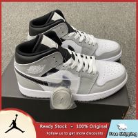 2023 Original NK J 1 Mid SE Light e Grey A J 1 Men Running Shoes Men and Women Sports Shoes Real 2023