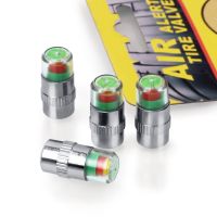 4PCS 2.4Bar 30PSI Car Auto Tire Pressure Monitor Valve Stem Caps Sensor Indicator Eye Alert Diagnostic Tools Kit