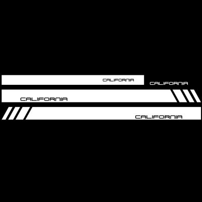 4PCS Car Door Side Skirt Stripes Vinyl Stickers Decal For VW Multivan Transporter Caravelle T4 T5 T6 Auto Accessories