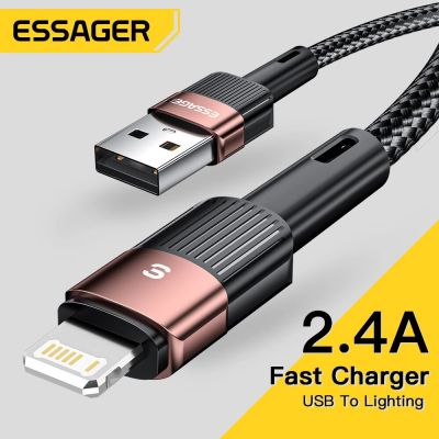 Essager USB Cable For iPhone 14 13 12 11 Pro Xs Max X Xr 8 7 6 Fast Charging Data Line Charger For iPad Mobile Phone Wire Cord Wall Chargers