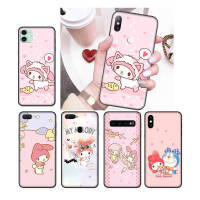 201NO My Melody อ่อนนุ่ม Black ซิลิโคน ปก หรับ iPhone XR 7 6s 6 11 5s XS 5 8 SE Max Plus X Pro เคสโทรศัพท์