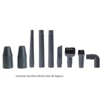 nm-9pcs Vacuum Cleaner Accessories Multifunctional Corner Brush Set Plastic Nozzle Mar28