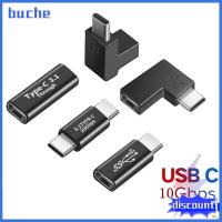 BUCHE แล็ปท็อป ตัวผู้-ตัวเมีย ชาร์จได้อย่างรวดเร็ว ตัวแปลง AV 10กิกะบิต USB 3.1 Type-C อะแดปเตอร์ OTG