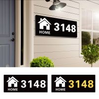 Modern House Number Signs Acrylic Address Plaque Custom Door Number Sticker Door Plates For Home Hotel Apartment Drop Shipping Wall Stickers Decals