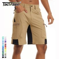 Men Summer Outdoor Shorts Quick Dry Knee Length Hiking Fishing Running Shorts Lightweight Multi-Pockets Workout Shorts