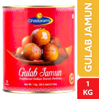 Gulab Jamun Tin - 1kg (Ghasitarams) กูลาบจามุน.??