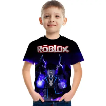 Roblox Boys Clothing 2022 Summer Boys T-shirt Kawaii Roblox 3d