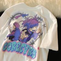 Haikyuu Funny Eyes Cartoon Tee Japan Anime T Cotton Loose Hip Hop Tshirts