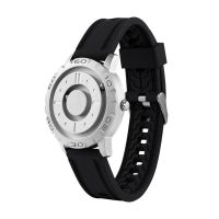 Eutour Original Iron Ball Magnetic Pointer Concept Quartz Unusual Mens Watch Fashion Rubber Strap