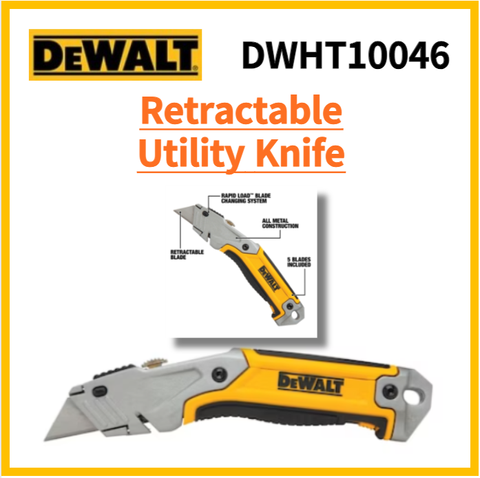 DeWalt DWHT10046 Retractable Utility Knife Scoring Drywall Lazada PH