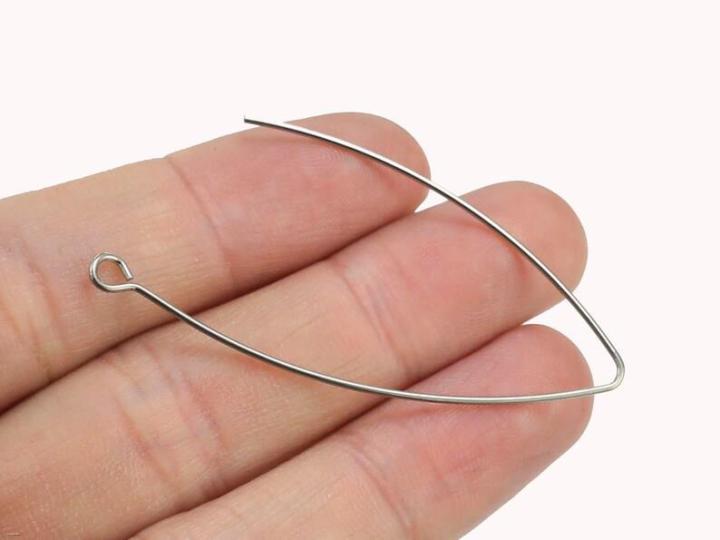 20pcs-stainless-steel-earring-wires-earring-hooks-steel-ear-wires-52x22mm-silver-tone-earring-supplies-jewelry-making-s021