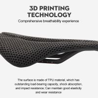 3D จักรยานเบาะพิมพ์ลายคาร์บอนเบาพิเศษไฟเบอร์จักรยานภูเขาอานม้านั่ง MTB 3มิติแบบกลวง Bantal Kursi สบาย