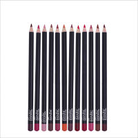 12pcs Cosmetic Lipstick Pen Professional Nude Waterproof Lady Charming Lip Liner Contour Makeup Lipstick Tool