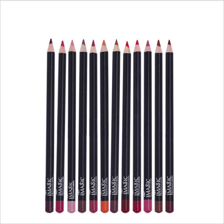 12pcs-cosmetic-lipstick-pen-professional-nude-waterproof-lady-charming-lip-liner-contour-makeup-lipstick-tool