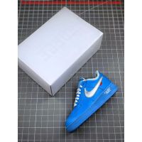 2023 Original OFF WHITE x A F 1 MCA Art gallery Blue Mens Shoes Womens Shoes Sports shoes(gift) Sports Shoes