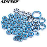 【CW】 AXSPEED 38PCS Ball Bearing Set Metric Blue Rubber Sealed for 1/10 Axial SCX10 III AXI03007 RC Crawler Car Upgrade Parts