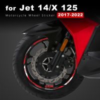 Motorcycle Wheel Sticker Waterproof Rim Stripe Jet X 125 Accessories for SYM Jet 14 125 2017 2018 2019 2020 2021 2022 Wall Stickers Decals