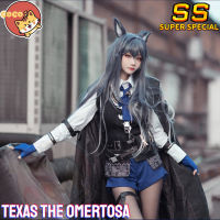 Spot parcel postCoCos-SS Game Arknights Texas The Omertosa Cosplay Costume Game Arknights Cos Texas The Omertosa Costume and Cosplay Wig