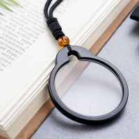 Creative Magnifying Magnifier Glass Necklace Practical Reading Helper Decoration Pendant Holiday Mother 39;s Day Grandma Gift