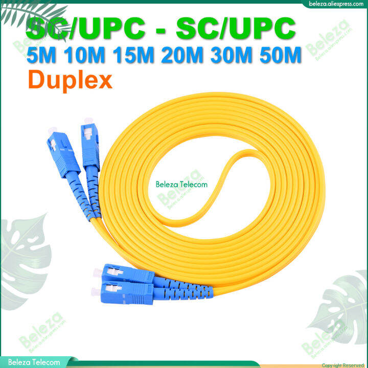 Duplex Patch Cord 5M 10M 15M 20M 30M 50M SCUPC SCUPC Fiber Optic