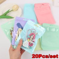 20/10Pcs Sealing Bags Colorful Resealable Storage Bag For Necklace Bracelet Jewelry Gifts Packaging Reusable Kitchen Organizer Food Storage  Dispenser