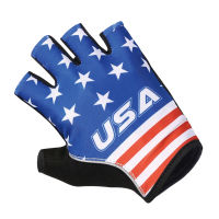 2021USA blue half finger cycling gloveswholesale personalized mountain bicycle mittenshand smart pro team racing gel bike gloves