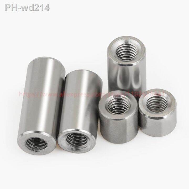 M6 M8 M10 304 Stainless Steel Lengthen Round Coupling Internal Thread
