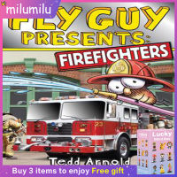 Milumilu Fly Guy FlyGuy นำเสนอหนังสือบทที่สะพานการ์ตูนเด็ก Tedd Arnold นักผจญเพลิง Hi