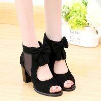 Hang Qiao Summer High Heeled Shoes Fashion Vintage Pumps Ladys Sandals for Women