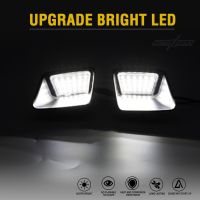 ชิ้นส่วนใบอนุญาตแผ่นเรืองแสง2จาน Led สำหรับ Chevy Colorado จีเอ็มซีแคนยอน2004-2012รถกระบะไฟท้ายกันชนสีขาว