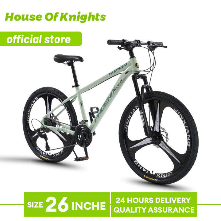 PHOENIX 26 Inch Wheel 24 Speed Gear Foldable Mountain Bikes Double