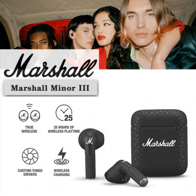Marshall Minor III 3 / Mode II 2 / Motif ANC True หูฟังบลูทูธไร้สาย พร้อมไมโครโฟน Earbuds with Microphone In-Ear หูฟังกีฬา Gaming Music Waterproof Earphones หูฟังอินเอียร์ไฮไฟเบส for Android and IOS