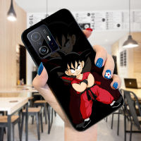 เคส PMP สำหรับ Xiaomi MI 11T XIAOMI 11T Pro (แหวนใส่นิ้ว + สายคล้อง) Dragon ซุนโกคูเคสโทรศัพท์โกคูซิลิโคนกันกระแทกโทรศัพท์ป้องกัน TPU