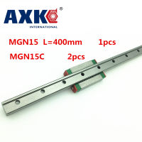 Sale Cnc Router Parts Linear Rail Axk 1pc 15mm Width 400mm Mgn15 Linear Guide Rail + 2pc Mgn Mgn15c Blocks Carriage Cnc