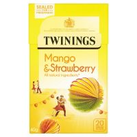 Twinings Mango and Strawberry Tea ทไวนิงส์ มะม่วงและสตอเบอรี่ ชาอังกฤษ (UK Imported) 2กรัม x 20ซอง