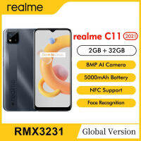 realme C11  RMX3231 6.5" HD+ Diaplay NFC Global Version 2GB 32GB 1600*720 20:9 8MP AI Camera 5000mAh OTG 4G Mobile Phone