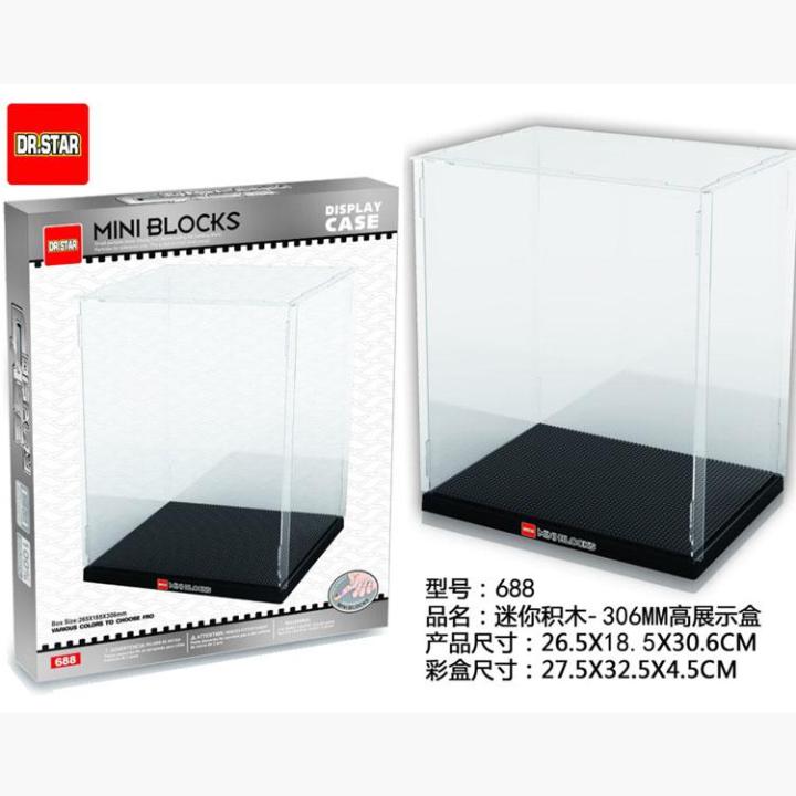 ตู้โชว์-nanoblock-toy-display-case-building-block-dr-star-688-ขนาด-26-5x18-5x30-6-cm