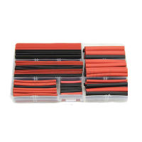 150PCS Assortment Heat Shrink Tubing Tube Boxed environmental heat shrinkable tube Black And Red