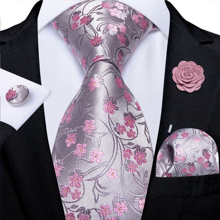 เข็มกลัดผ้าเช็ดหน้าเนคไทผู้ชายผ้าไหมลายดอกไม้สำหรับงานแต่งงานของผู้ชาย-zf-ชุดผ้าเช็ดหน้าไมโครไฟเบอร์เครื่องประดับสำหรับผู้ชาย