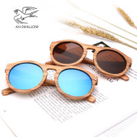 New zebra wood retro style sunglasses men and women sunglasses round vertebra shape frame UV400TAC lens Oculos Gafas