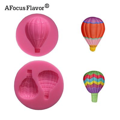 ；【‘； Hot Air Balloon Shape 3D Silicone Mold Fondant Sugar Craft Lollipop Chocolate Gumpaste Clay Mould Diygift Decoration Tools