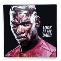 Paul Pogba #1 ปอล ป็อกบา ฝรั่งเศส Manchester United แมนยู  รูปภาพ​ติด​ผนัง​ pop art พร้อมกรอบและที่แขวน ฟุตบอล​ กรอบรูป​​ ของขวัญ รูปภาพ