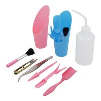 8 Pcs Gardening Tools kit Garden Accessories Transplanting Tools Mini Shovel Brush Widger Succulent Planting Helper