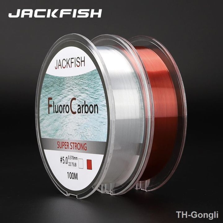 hot-jackfish-100m-fluorocarbon-fishing-red-clear-two-colors-4-32lb-carbon-fly-line-pesca