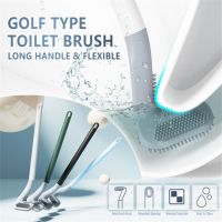 Toilet Silicone Soft Bristles Bowl Cleaning with Self-Adhesive Hanger