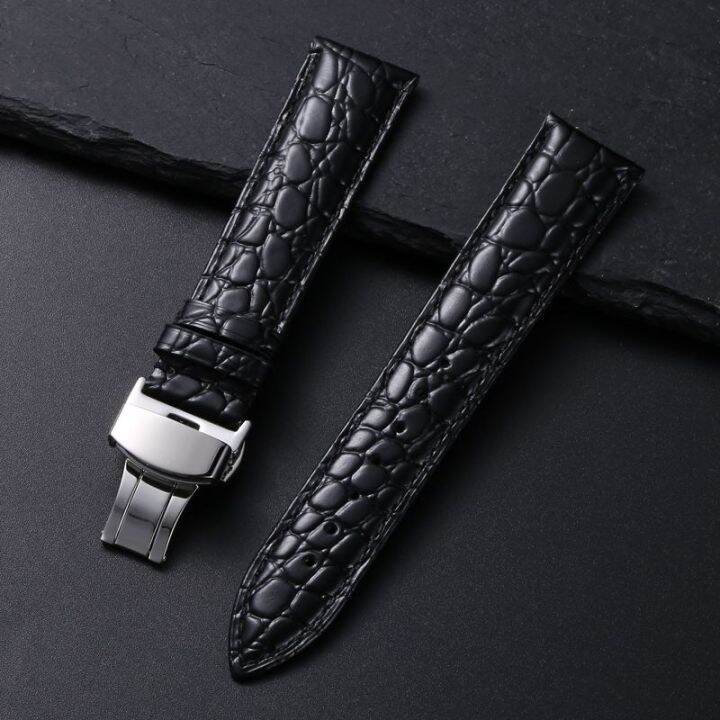 new-genuine-leather-cowhide-round-grain-stone-waterproof-bottom-crocodile-soft-and-unisex-comfortable-strap