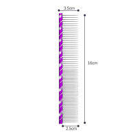 Carmelun แถบสีหลายสีสว่างหวีขนสุนัขหวีตกแต่งขนหวีตรงสแตนเลสสำหรับเครื่องมือตัดแต่งขนตัดผมสุนัขและแมว