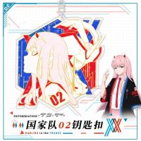 【LZ】▣❈❅  Figura acrílica Keychain of Darling in the Franxx Pingente de Cosplay Anime Encantos Pendurados Ornamento 02 HiRO ZERO DOIS